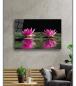 Preview: Lotusblume Art Design rechteckiges spezial Glasbild!